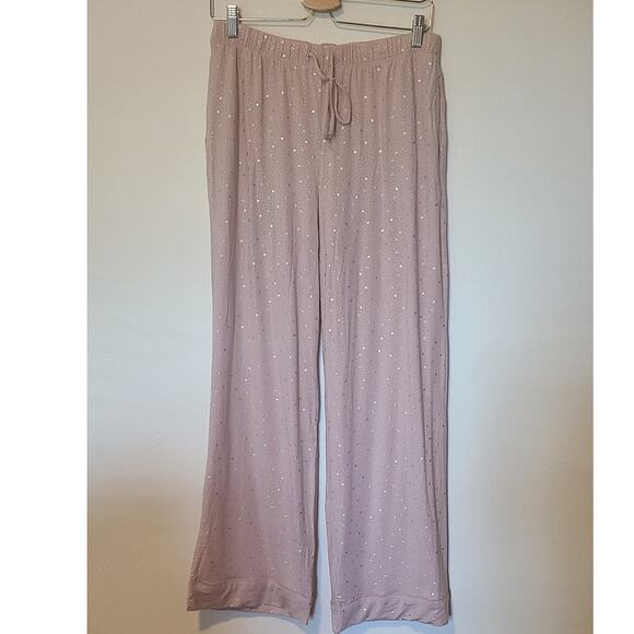 Victoria's Secret Pink Silver Heart Modal Soft Long Pajama Set-NEW- M - Picture 6 of 13